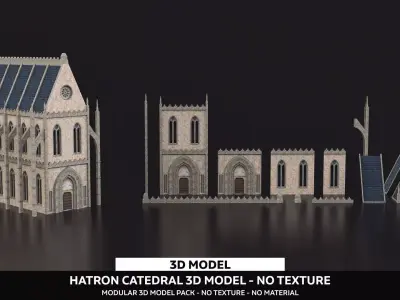 Hatron Catedral  Low-poly 3D model