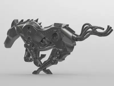 iron horse 3D model
