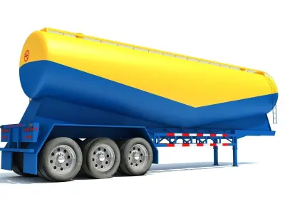 Tanker Trailer 3D model purchase