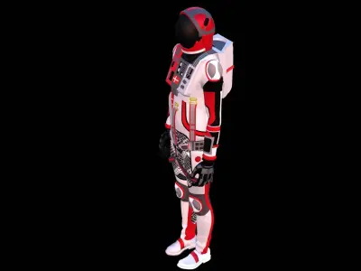 Astronaut Spacesuit Denmark 3D model
