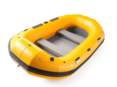 Vibrant Raft model pack Low-poly 3D model