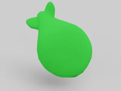 Nuclear Atom Bomb in Steampunk Style Low-poly 3D model