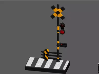 TRAIN WAY BASE DIORAMA 3D print model