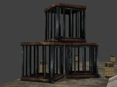 Viking port 3D model