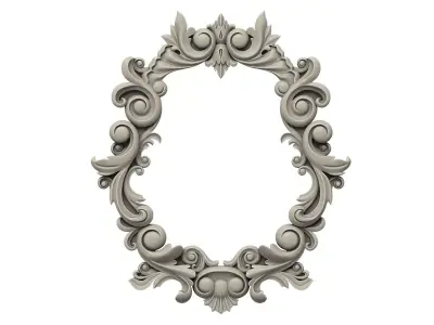 Ornament Frame Vintage Decor 3D print model
