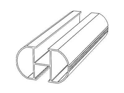 Aluminum Extruded Roof Rack MOD AL-03ap Low-poly 3D model
