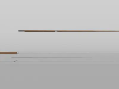 Knightly Longsword Low-poly 3D model