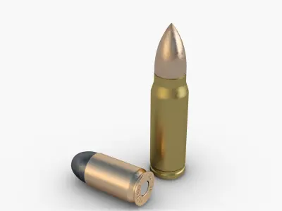 Bullet 3D model 2