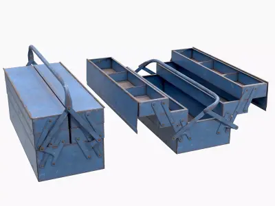 Toolbox Low-poly 3D model order