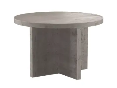Concrete round table Valos 3D model