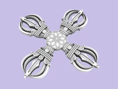 Dorje-Vajra pendant 3D print model