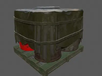 Military Material Low-poly 3D model