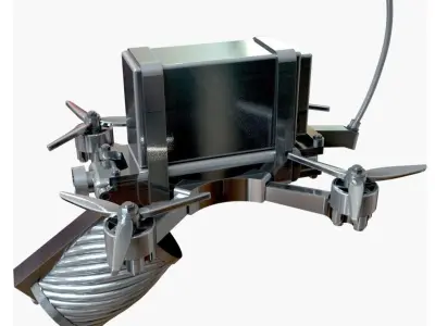 Quadcopter with grenade 3D print model