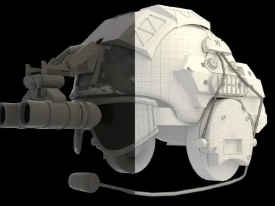 army helmet 3D model buy