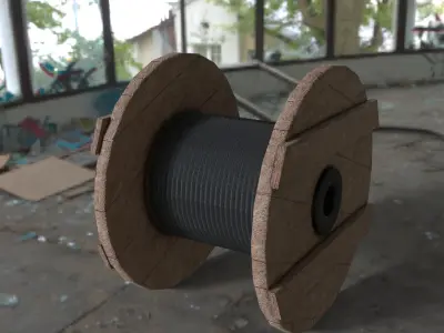 cable roller 3D model