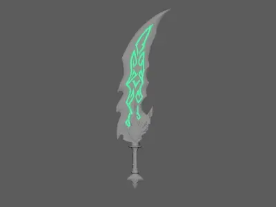 Scifi Sword 3D model