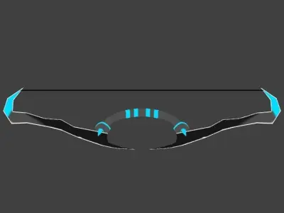 AdvanceBattleBow-4 bow and arrow Low-poly 3D model