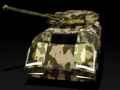 Tactical Vehicle Low-poly 3D model