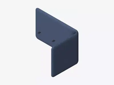 Furniture - Screen - Contemporary - Buzz - Desk Low-poly 3D model