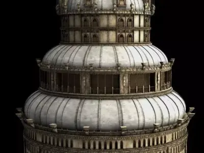 Fantasy tower 3D model purchase