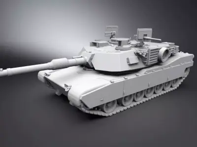 M1 Abrams Scale model  3D print model