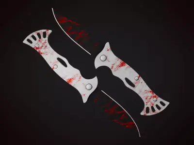Knife 3 I Low-poly 3D model