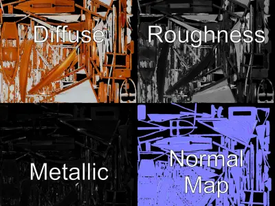 Classic Sailing Ship D Model Pack for Games and Visualizations Low-poly 3D model