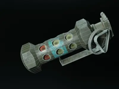 M-84 Stun Grenade game-ready AAA model Low-poly 3D model