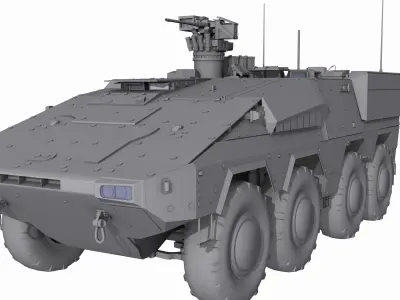 Boxer GTK A2 Game Model Low-poly 3D model