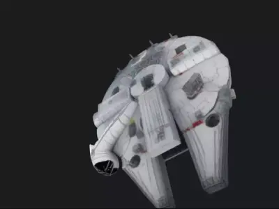 Space Freighter Spaceship 3D Model 3D model