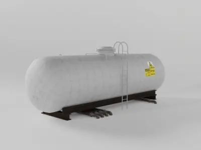 Gas tank Low-poly 3D model purchase
