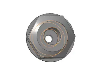 Threaded Plug 3D Model  Mechanical Part STL STEP 3D model
