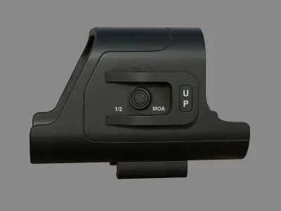 Weapon - Scope - 02 - Holographic Low-poly 3D model