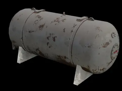 Rusty Metal Cistern - Game Ready  Low-poly 3D model