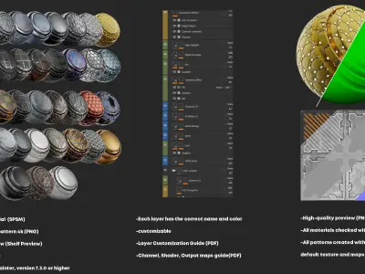 AstroMat Vol 01 Sci-Fi Smart Materials  Sci-Fi pattern Texture