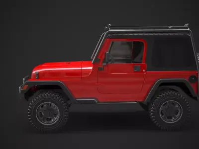 Jeep Wrangler TJ Offroad 3D model