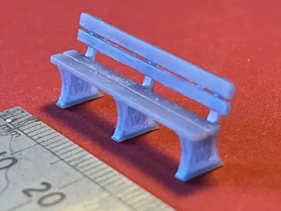 Model Railway British Railway Western Region Bench 3D print model