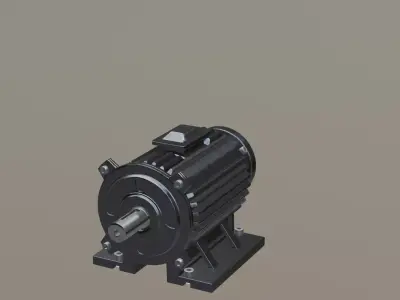 High Precision Three-Phase Asynchronous Motor Exploded Animation 3D model