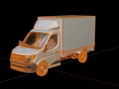 Renault Master Box Truck 3D model