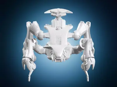 Halo Covenant Scarab Walker Battle Vehicle 3D print model