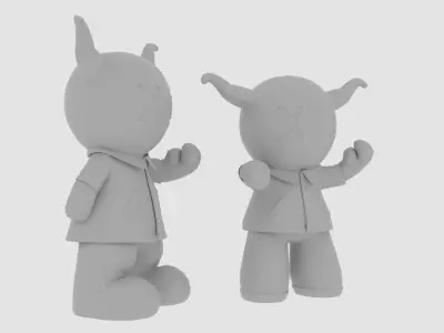 NEW DOLLS 3D PRINTABLE MODEL Low-poly 3D model