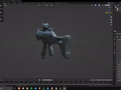 Sci-Fi Assault Rifle 06 Low Poly Game Ready Asset 3D model