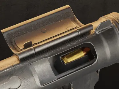 M3 Grease Gun Low-poly 3D model purchase