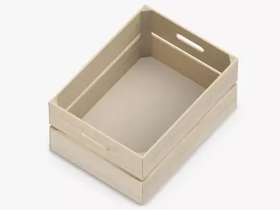 Wooden Crate 01 3D model