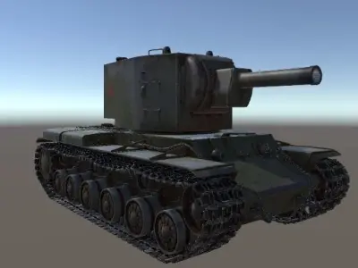 KV-2 Heavy Tank 3D model
