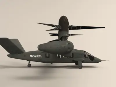Bell V-280 Valor Low-poly 3D model
