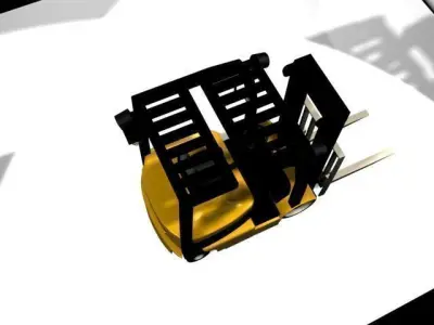 Yale Forklift Low-poly 3D model