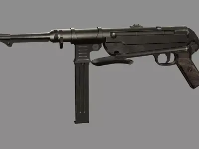 IMI Uzi ZX Low-poly 3D model Low-poly 3D model