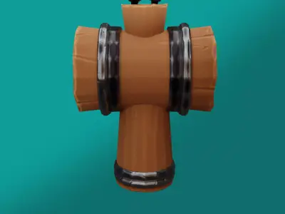 Stylized Hammer Low Poly Game Ready PBR Low-poly 3D model
