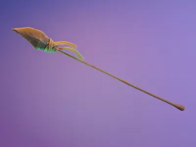 Stylized Lance Low-poly 3D model